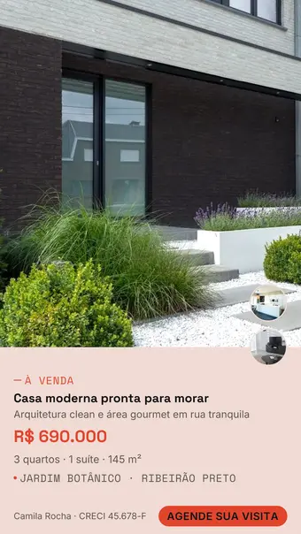 A mesma casa em arte vertical 9:16 para stories e reels.